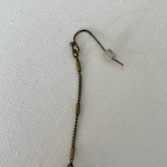 Jade and Brass Earrings - Picture 6 of 6